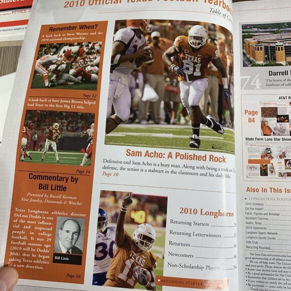 2010 Official Texas Football Yearbook UT Longhorns - Sum Of All Parts - Picture 10 of 10